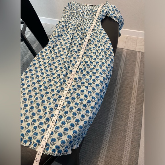 NWT Eddy Rosie Midi Nightgown Floral Puff Sleeve Midi Dress S - Picture 13 of 14